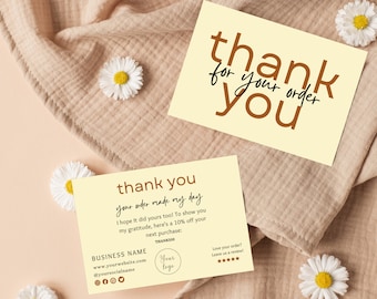 Thank You Business Card Template Printable And Editable Small Business Thank You Card Template Unique Business Thank You Card