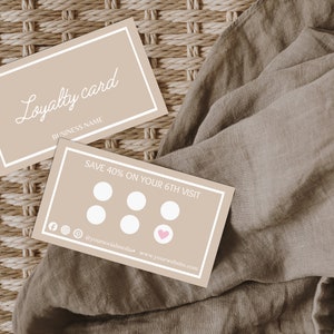 Customer Loyalty Card Canva Template Customer Care Card Printable ...