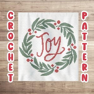 Crochet Graphgan Pattern, Christmas Corner to Corner Crochet Blanket Pattern, Cute Cozy Xmas Pattern, Winter Holiday Tapestry Blanket