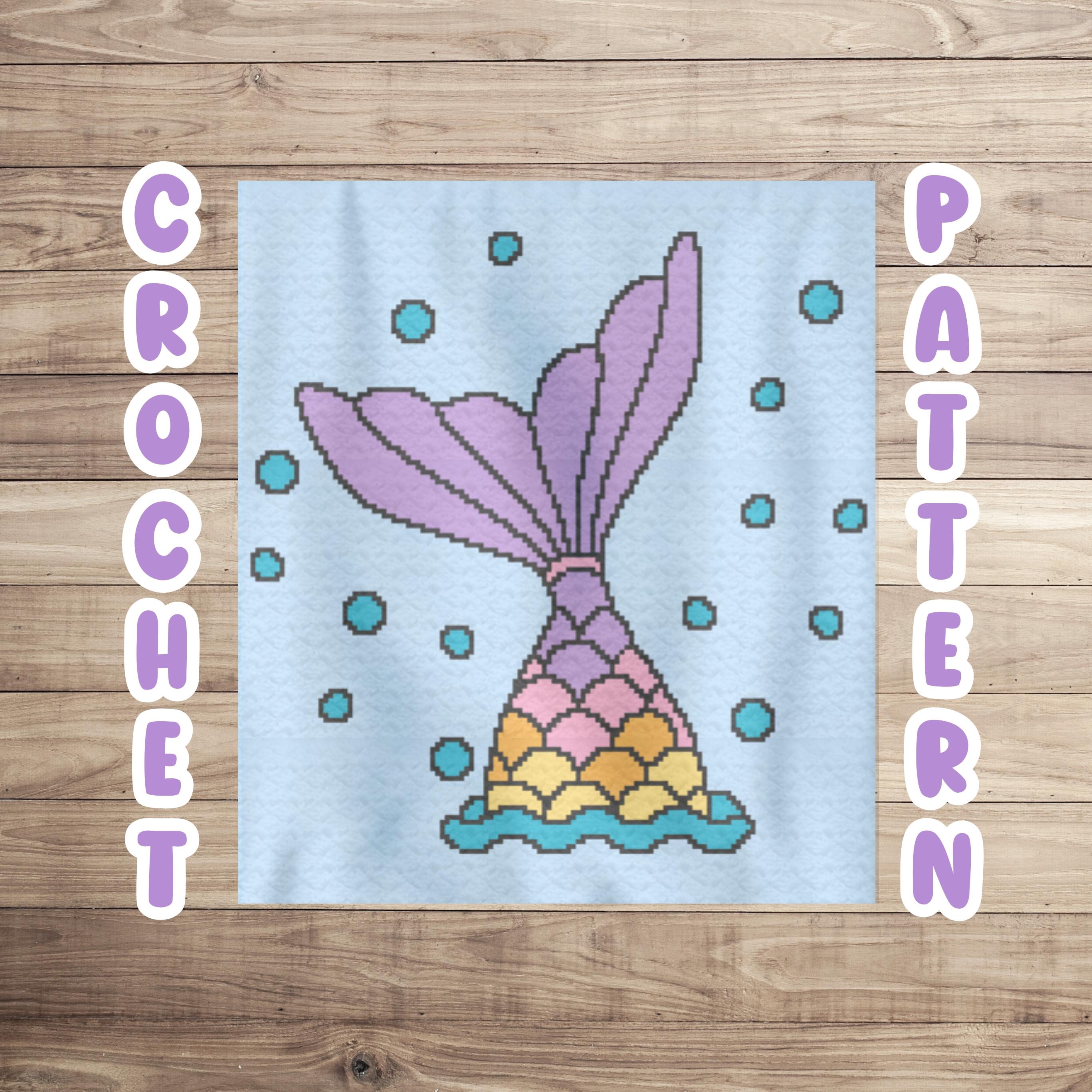 39 Mermaid Crochet Patterns: Amigurumi Dolls, Pocket Mermaids, and Creative Sea-Inspired... 22 Crochet Graphgan Pattern Mermaid Corner to Corner Afghan