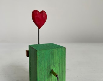 Love Heart,    Handcrafted Wooden Automata