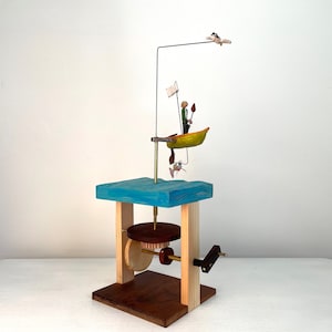 Catch Me if you Can,         Handcrafted Wooden Automata