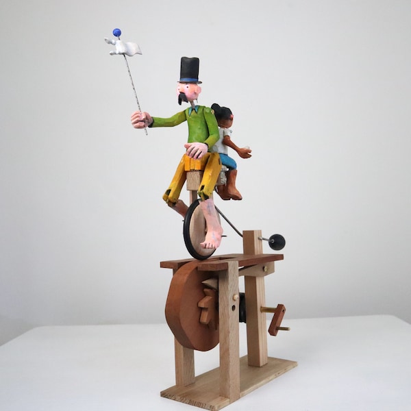 Whats first chicken or egg?   Handcrafted Wooden Automata