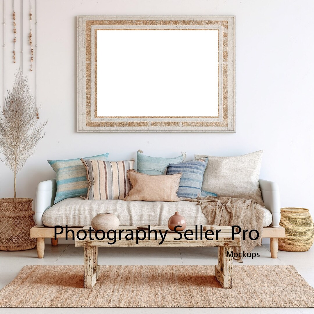 Frame Mockup, Mockup Frame, Beach House Mockup, Frame Mock Up, Wall Art