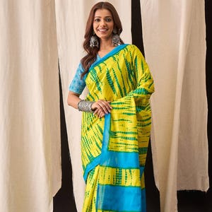 Mul cotton printed saree for girls, designer wedding saree for women, festive saree blouse, summer sari for function, designer sari for gift