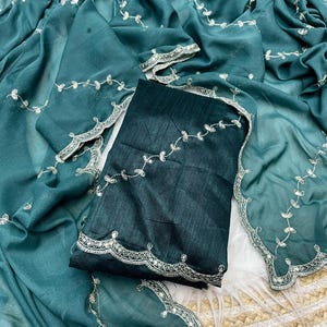 Designer morpitch saree for girls, wedding saree for bridesmaid, Indian party wear sari blouse, evening sari for women, trendy sari for gift