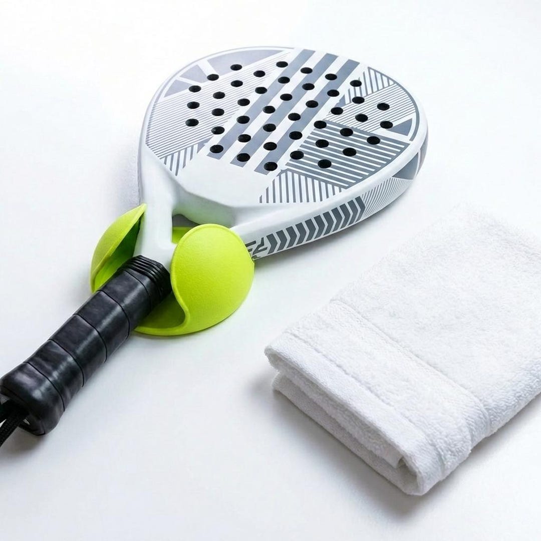 Personalised Paddle Racket Personalized Padel Racket Wall Mount - Tennis Ball Design Racket Holder ...