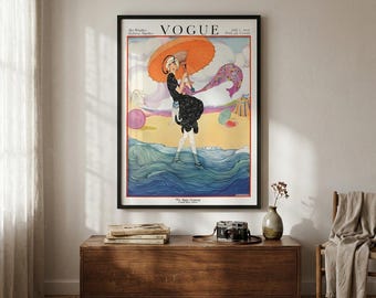 Vogue Magazine 1919 Cover Print | Chic Fashion Art Illustration | (Digital Download)