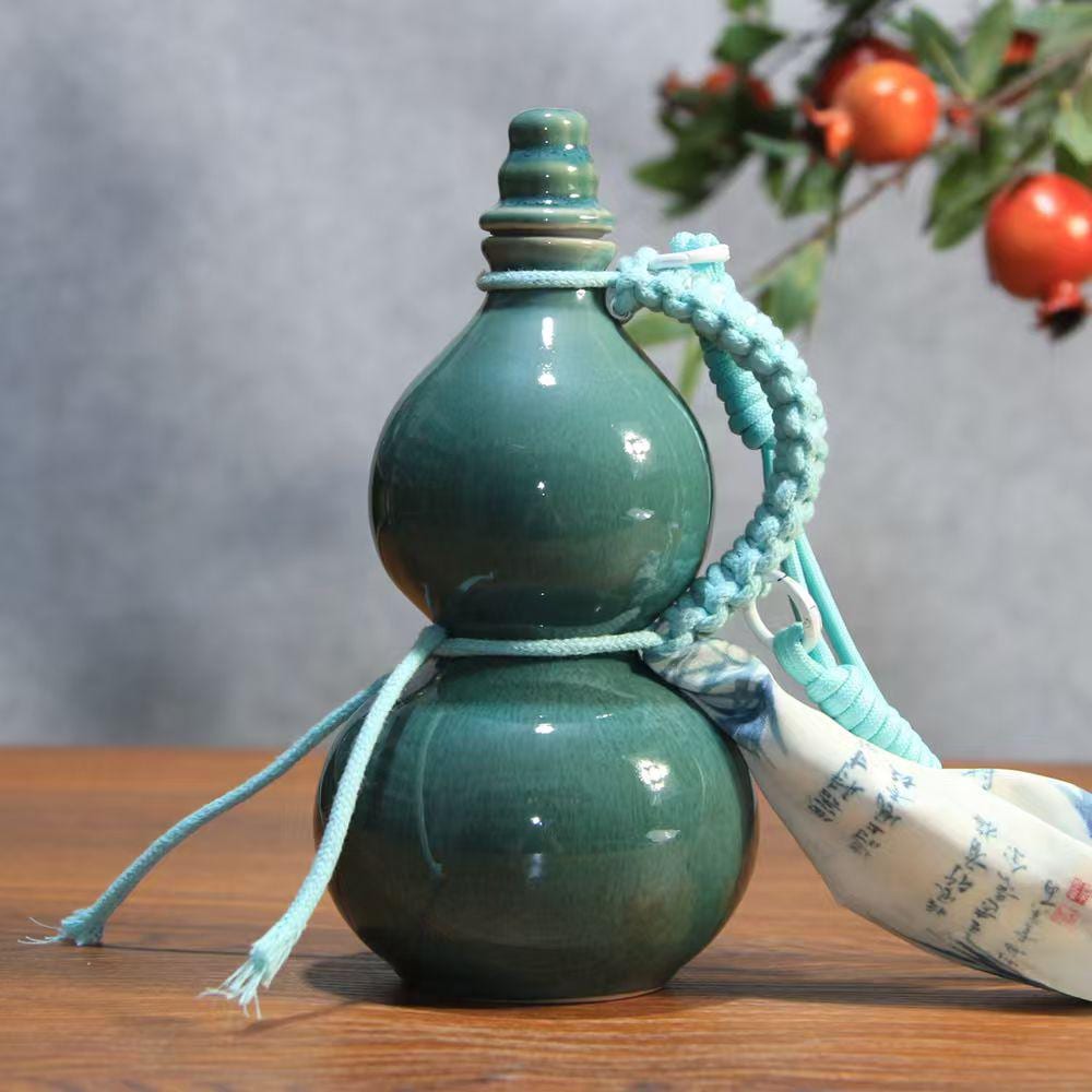 アイドル [2024 DALMAJUNG] Gourd Bottle & Cup Set Ceramic Hulu (gourd) Water Bottle 18oz - Etsy