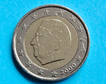 2 Euro Münze - Belgien - 2000 - selten -