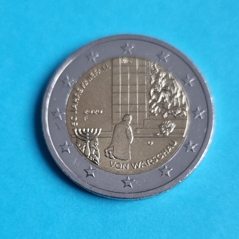 Zwei Euro Münze 50 Jahre Kniefall Warschau Sehr seltene 2 euro münze 50 Jahre Kniefall von Warschau - Etsy.de