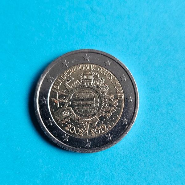 Moneta da 2 euro - Germania - 2002 - 2012 - Rara -