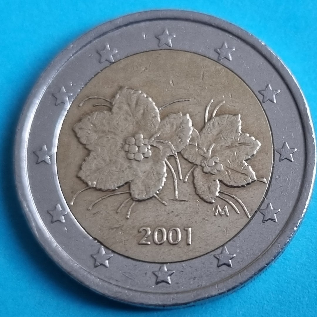 pièce de 2 euros rare 2001 finlande