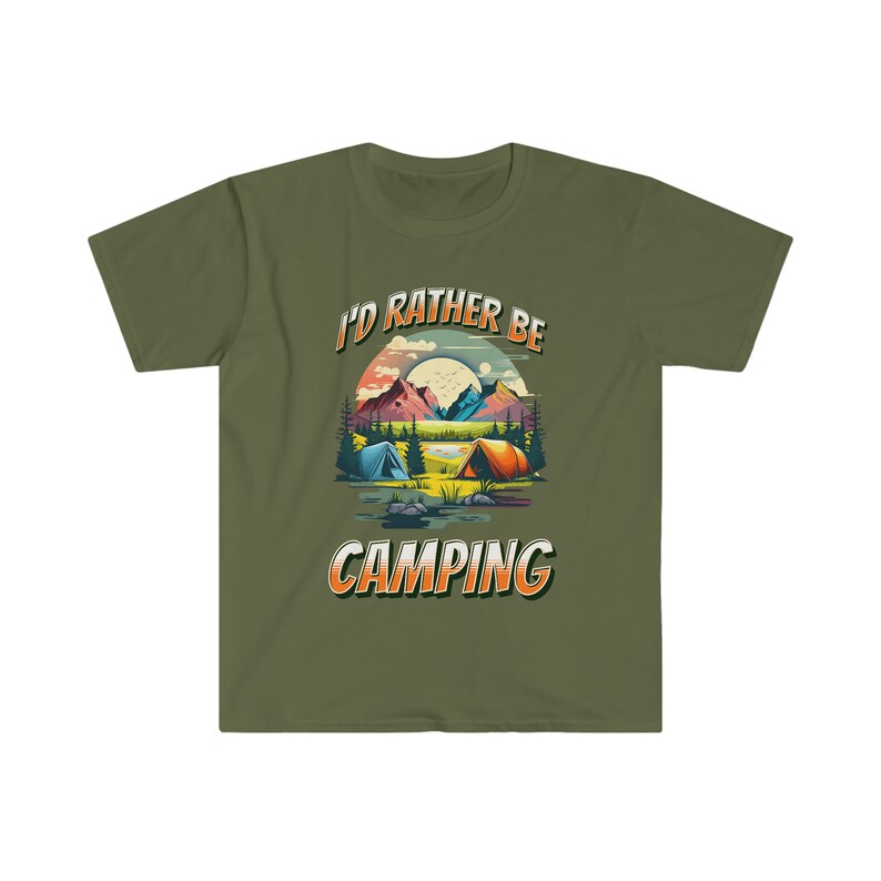 I'd Rather Be Camping T Shirt Camping Gift Camping Etsy