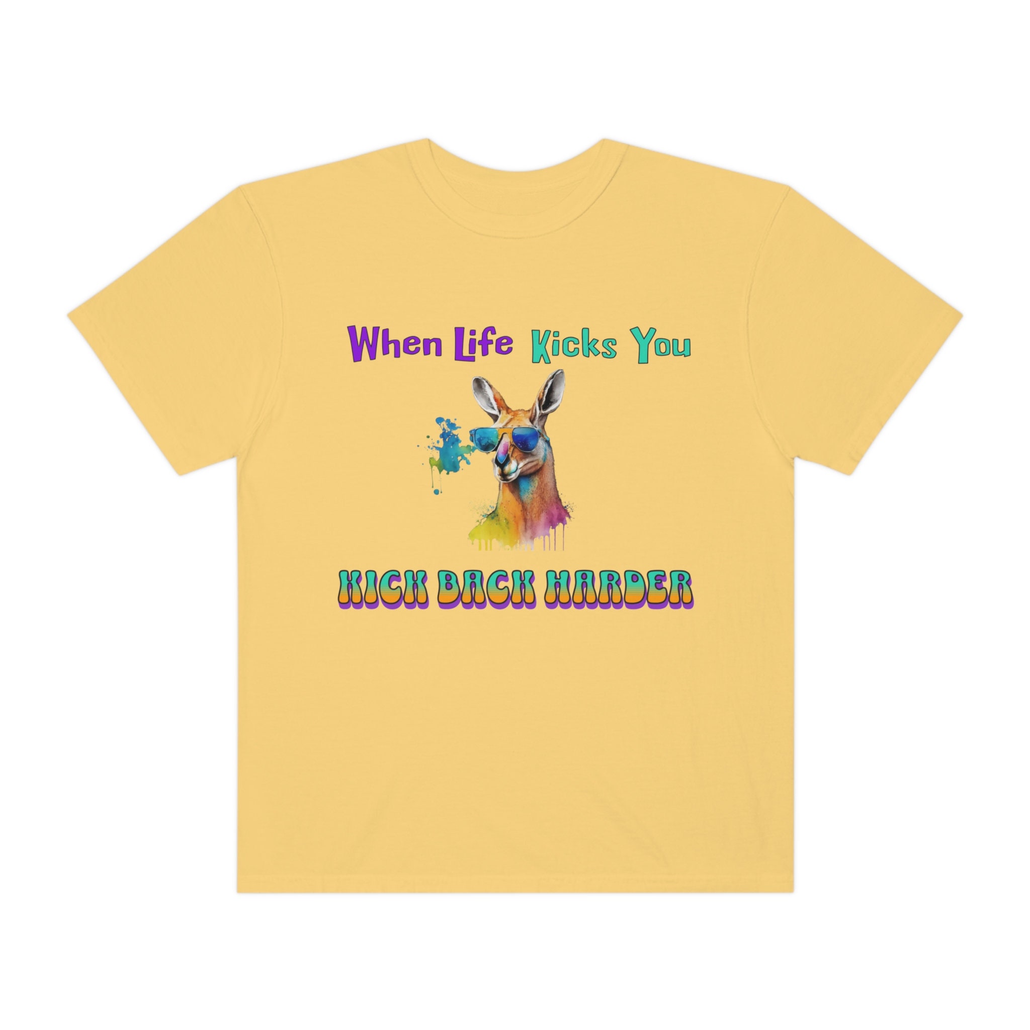 Kangaroo Shirt When Life Kicks You Comfort Colors Cute - Etsy