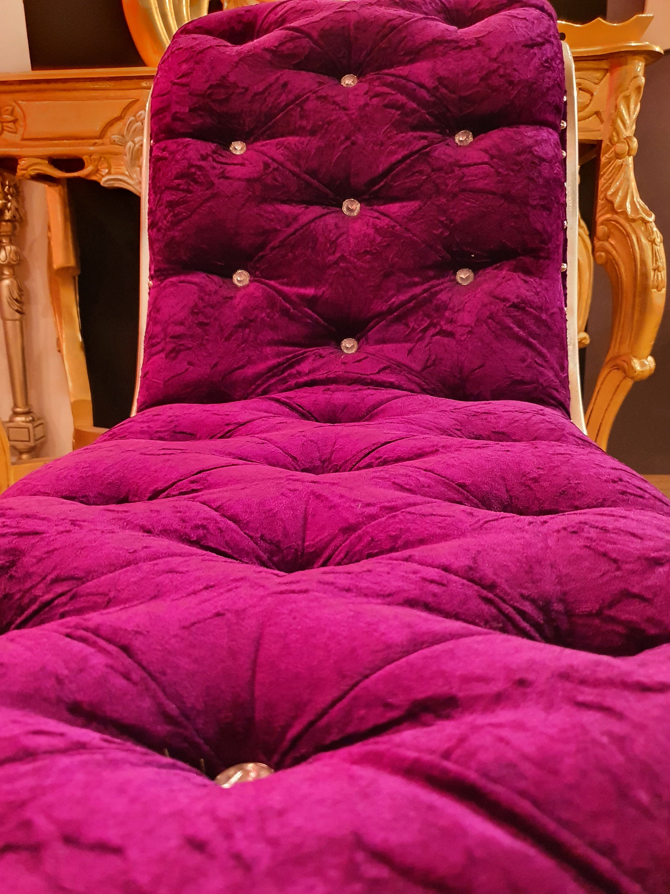 Chaise Lounge Indoor, Victorian Chaise Lounge, French Style Bench