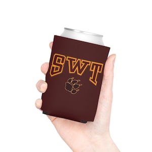 SWT, Can Cooler, Texas, Southwest Texas State University, Coozie, Gift