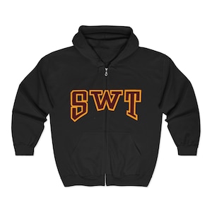 SWT Unisex Heavy Blend™ Full Zip Hooded Sweatshirt with SWD Design - Cozy Comfort, Sportswear, Casual Style, Perfect Gift, Fall Fashion