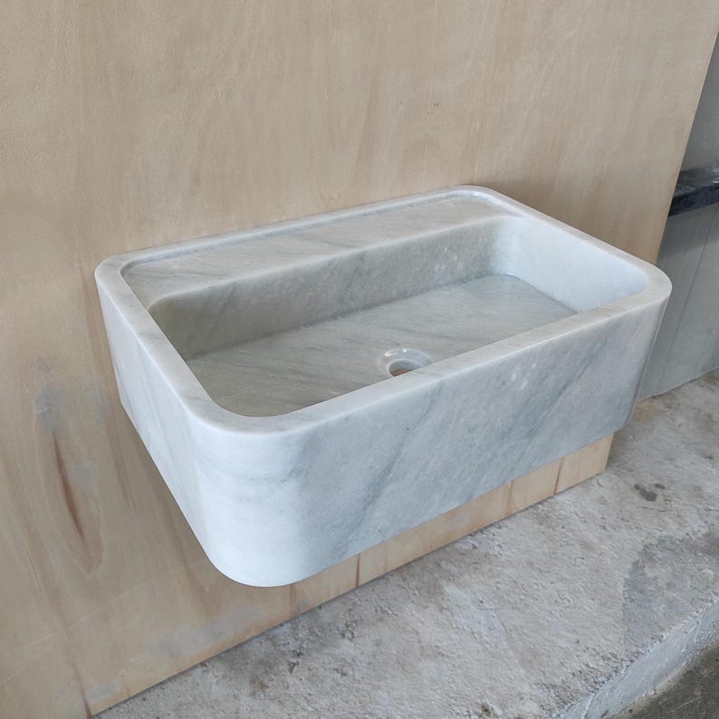 Marble Powder Room Vanity