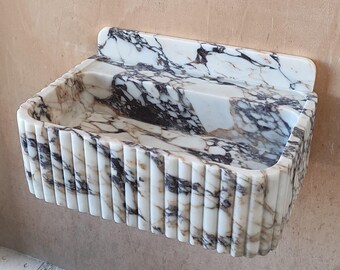Floating Vanity Basin, Wall Mount Bathroom Sink With 3” Backsplash, Custom Size 20-36”