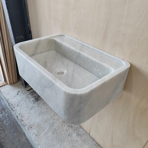 White Marble Vanity Sink
