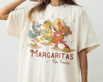 Vintage Disney Margarita Shirt, Margaritas Por Favor, Margaritas Epcot Shirt, The Three Caballeros Shirt, Disneyland Trip Family Outfits