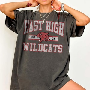 Disney High School Musical The Series East High Mascot Logo Tee, East High Wildcat Shirt, Disney Channel Movie, Disneyland Family Trip Tee