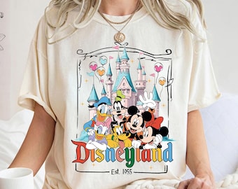 Disneyland Est 1955 California Shirt, Retro Mickey And Friends Shirt, Animal Kingdom Shirt, Disneyland Family Matching Outfit Shirt