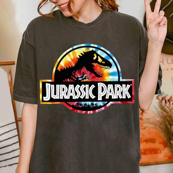 ヴィンテージ ジュラシック・パーク タイダイ サークル ロゴ