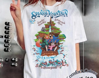 Vintage Disneyland Splash Mountain Shirt, Vintage Disney, Disney