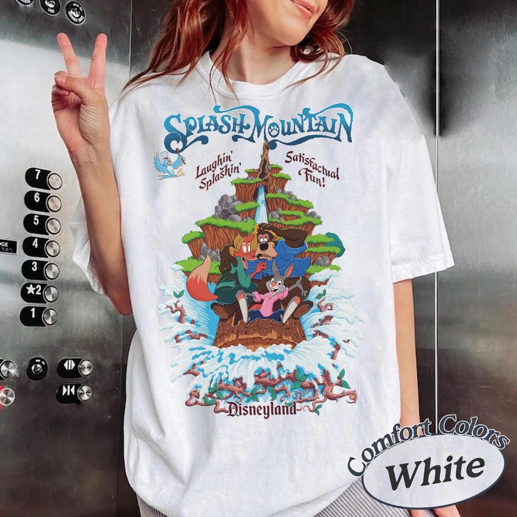 トップス Disneyland splash mountain tops Vintage Disneyland Splash Mountain Shirt, Vintage Disney, Disney