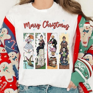 Disney The Haunted Mansion Christmas Lights Shirt, Tightrope Walker Shirt, Disney Hitchhiking Ghosts Christmas Shirt, Foolish Mortal Shirt