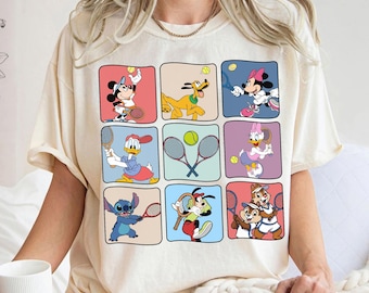 Disney Mickey and Friends Tennis Shirt, Mickey and Friends Chip and Dale Sports Shirt, Tennis Fan Shirt, Disneyland Family Matching Shirt