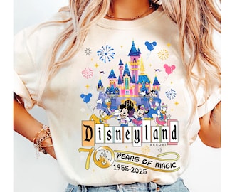 Disneyland 70e verjaardag shirt, Mickey Ears 70 Years of Magic shirt, Mickey en vrienden Disney trip shirt, Disneyland familieshirt