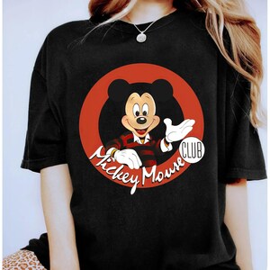 Disney Retro Mickey Mouse Club 1928 Steamboat Willie Shirt, Disney Mickey and Friends Shirt, Disneyland Trip Family Matching Outfits Shirt image 2