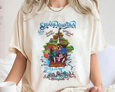 Vintage Disneyland Splash Mountain Shirt, Vintage Disney, Disney