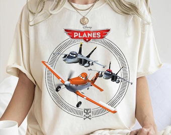Disney Planes Dusty Crophopper met Bravo en Echo T-shirt, Magic Kingdom, Disneyland Trip Family-outfits, WDW-shirt, Animal Kingdom-shirt