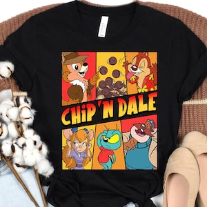 Vintage Disney Chip &#39;N Dale Rettung Rangers Shirt, 90er Retro Chip n Dale Charaktere Shirt, Disneyland Reise Familie Shirt, BTW Animal Kingdom