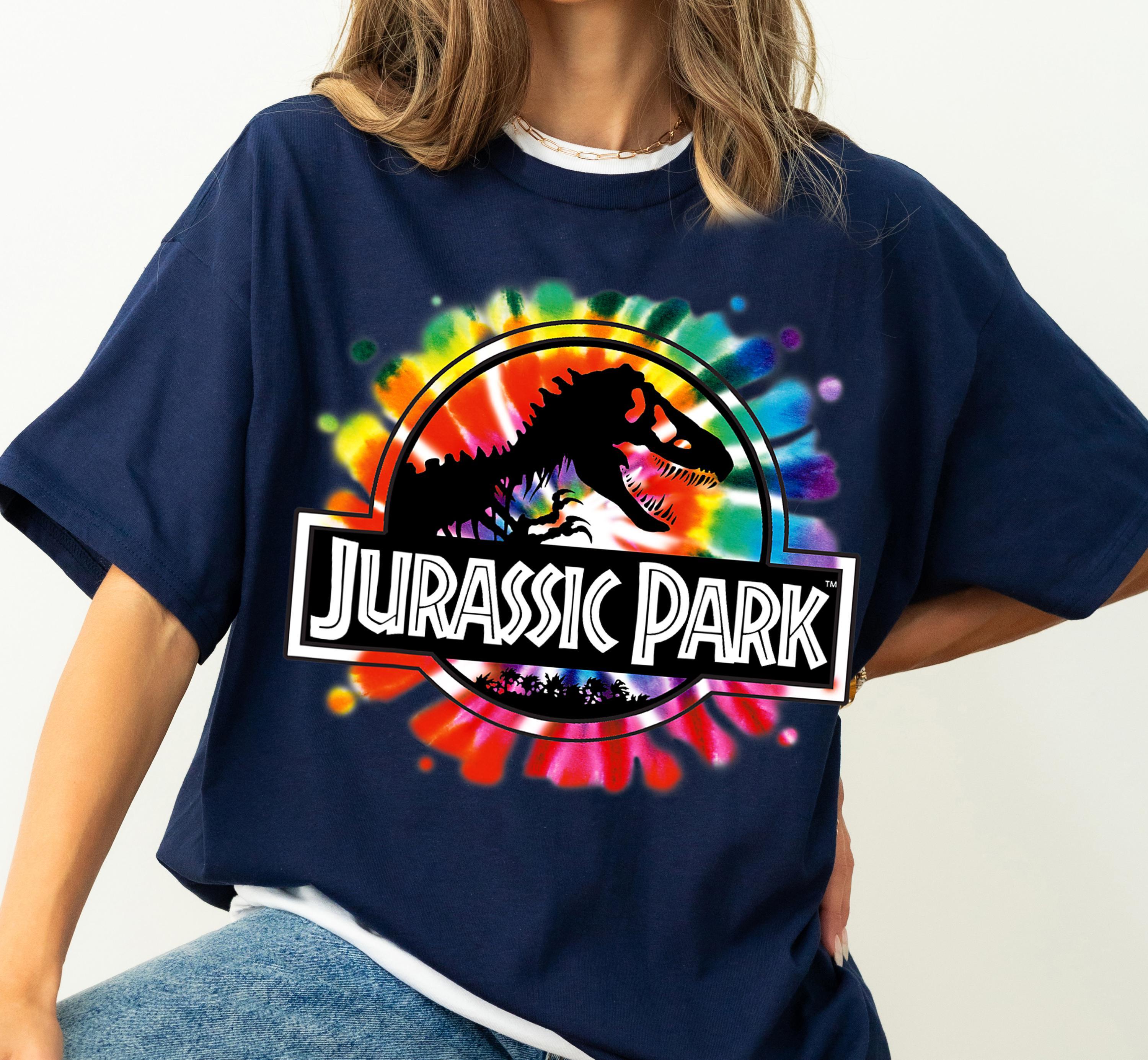 Jurassic Park Classic Logo Tie Dye Graphic Shirt, Jurassic Park