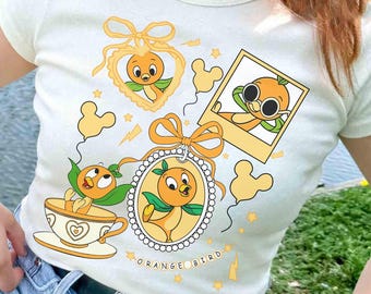 Coquette Bows Disney Orange Bird Shirt, Walt Disney Epcot World Tour Orange Bird Tee, Hello Sunshine Orange Bird Tee, Disneyland Trip Shirt