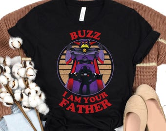 Retro Zurg And Buzz I Am Your Father Shirt, Disney Pixar Toy Story Shirt,Father's Day Gift,Father and Son,Disneyland Family Matching Outfits