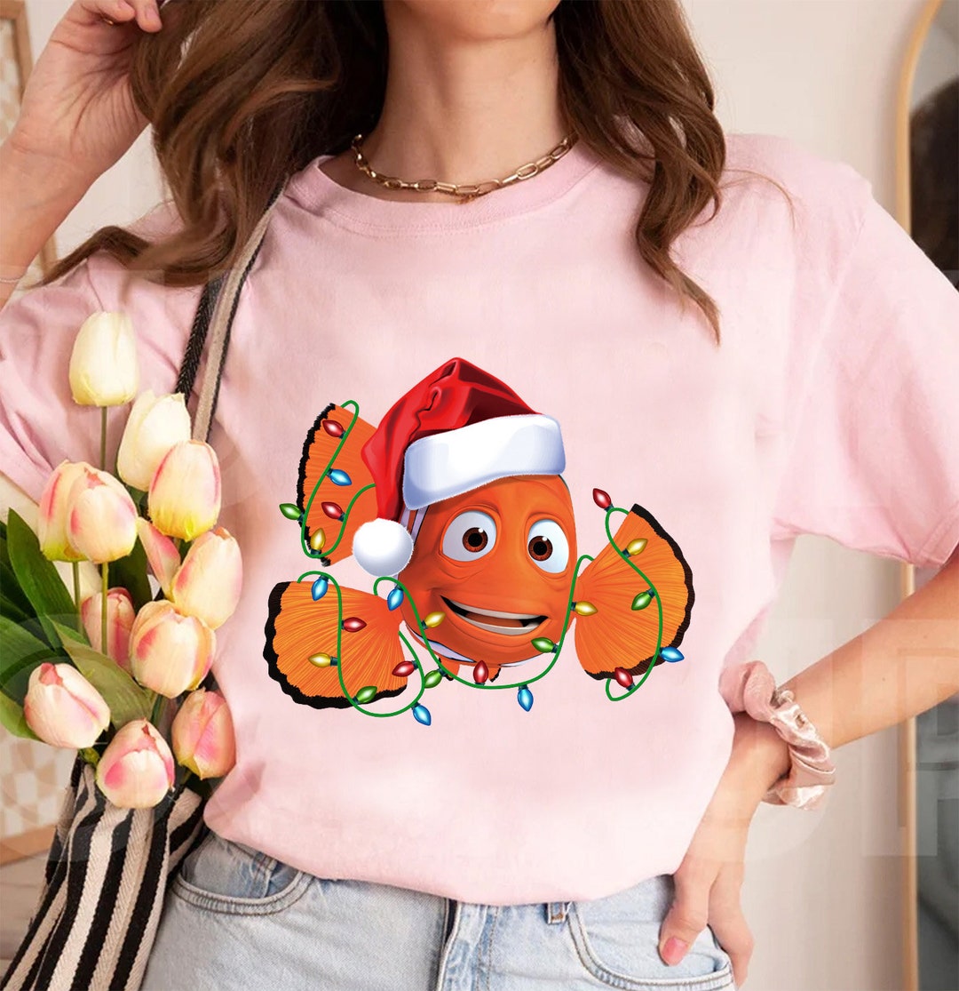 Disney Finding Nemo Marlin Christmas Lights Shirt Christmas Etsy