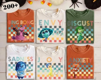 Disney Inside Out 2 Characters Shirts, Disney All Characters Group Matching Shirt, Toy Story, Mickey and Friends, Disneyland Matching Shirt