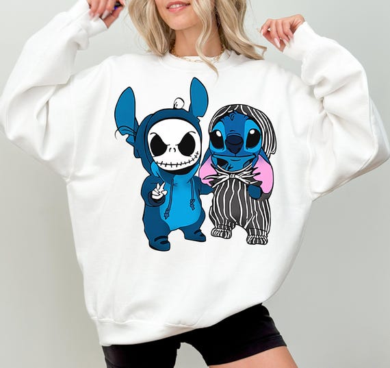 Disney Jack Skellington and Stitch Cosplay Friends Costume T-shirt, The Nightmare Before Christmas Shirt, Disneyland Marvel Matching Shirt