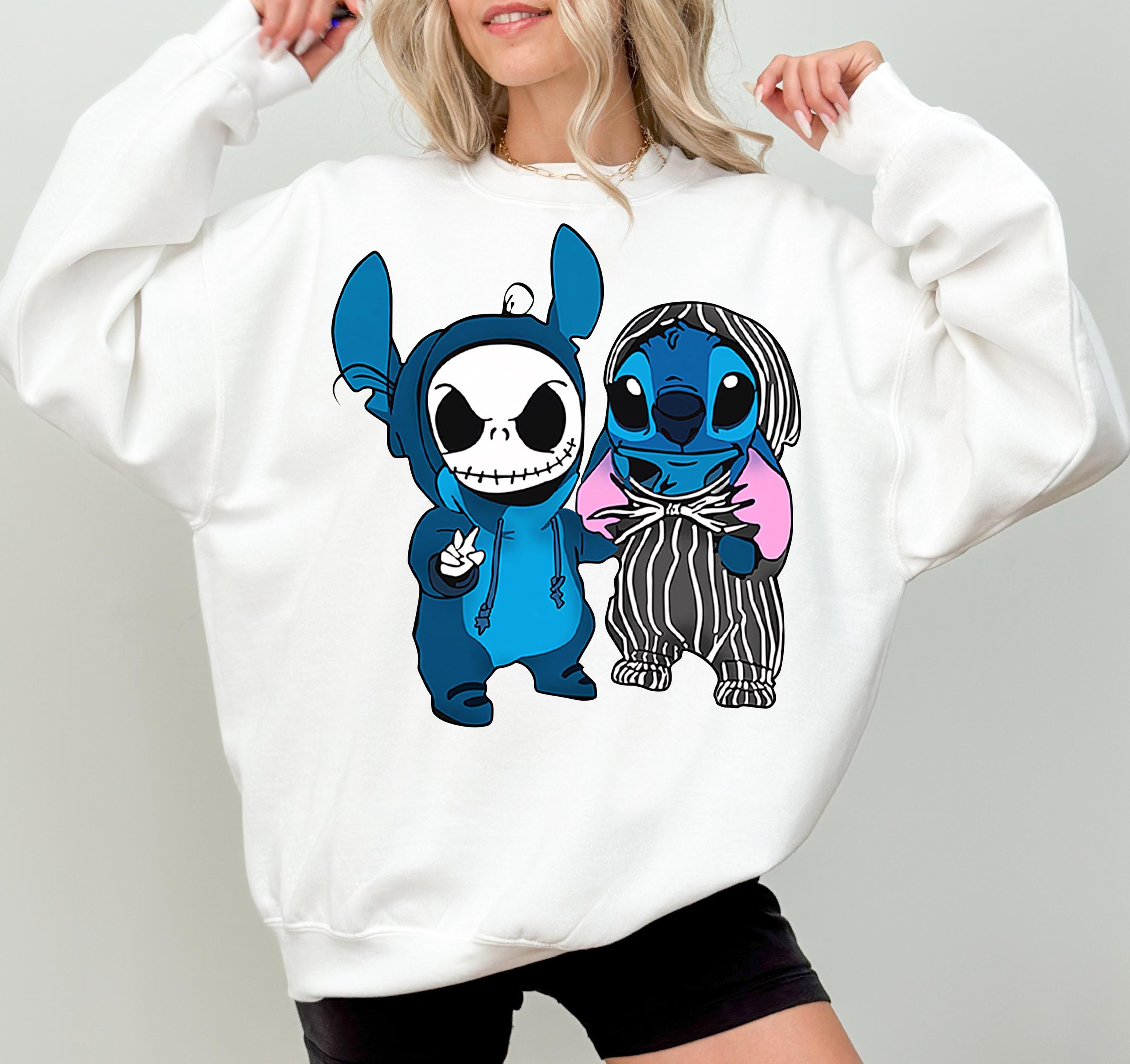 Disney Jack Skellington and Stitch Cosplay Friends Costume T-shirt, The Nightmare Before Christmas Shirt, Disneyland Marvel Matching Shirt