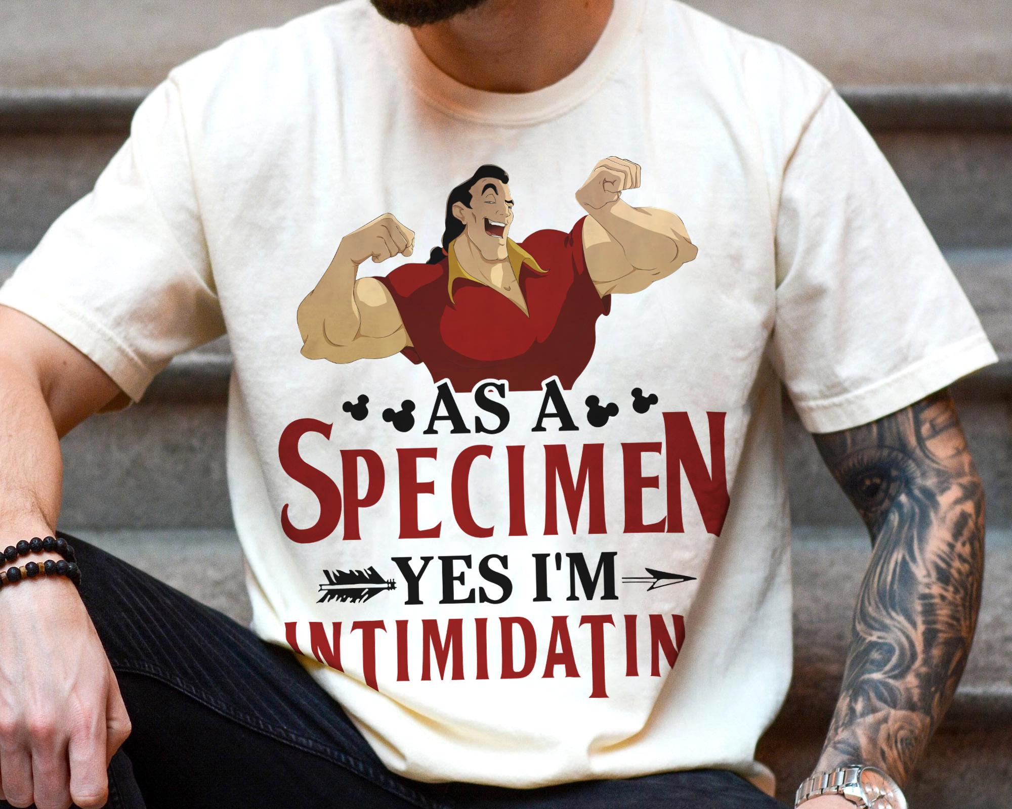 Disney Beauty and the Beast Gaston Shirt, as a Specimen Yes I'm