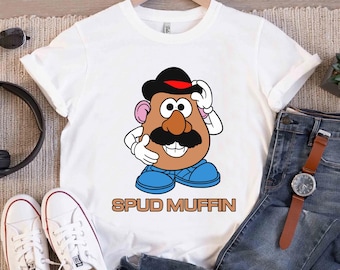 Camiseta retro de Toy Story de Disney con el Sr. Cabeza de Papa y el Muffin de Patata, camiseta divertida con el retrato del Sr. Cabeza de Papa, camiseta a juego para la familia de Disneyland, Magic Kingdom
