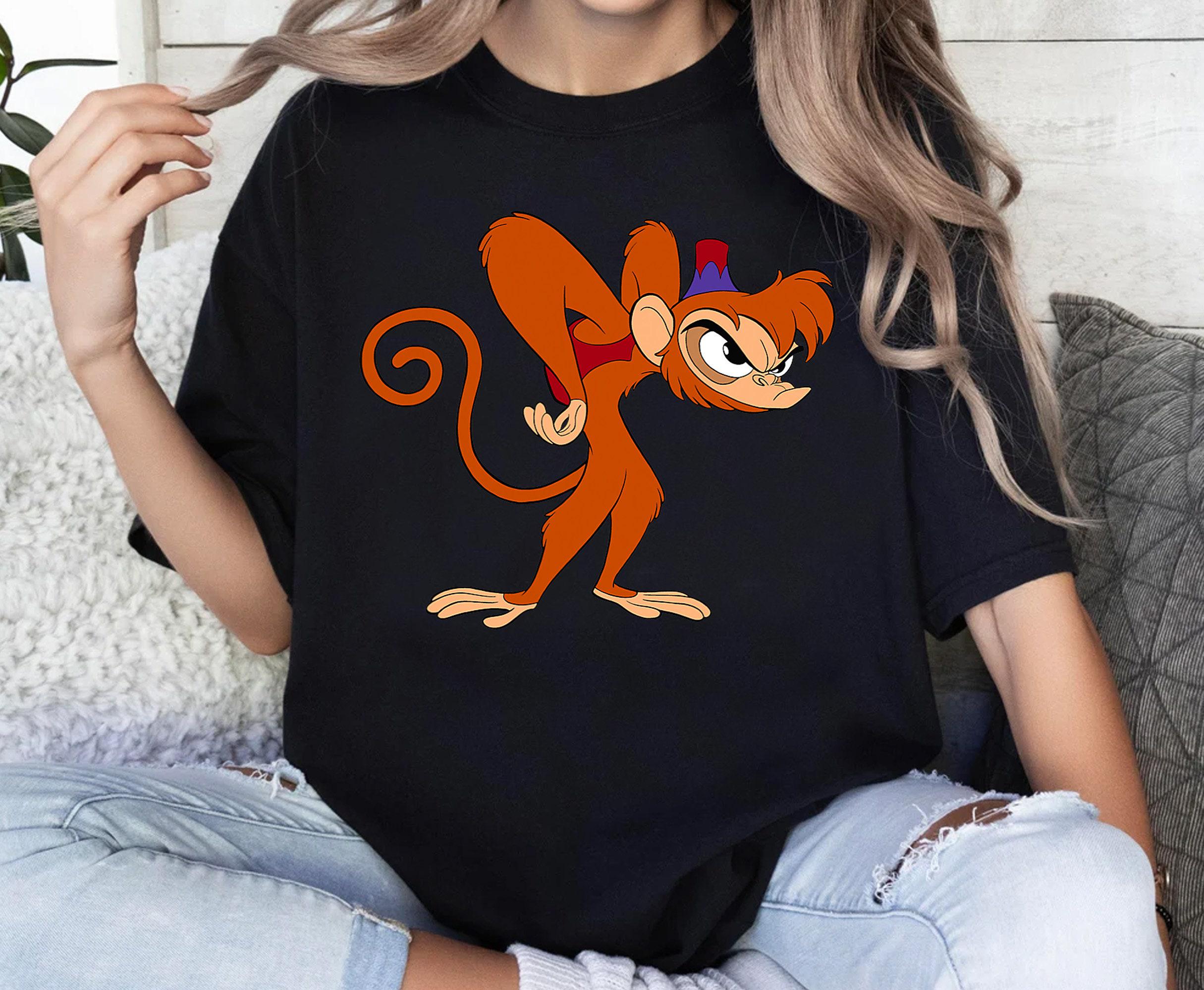 Disney Aladdin Angry Abu 90s T-shirt, Aladdin Characters Shirt