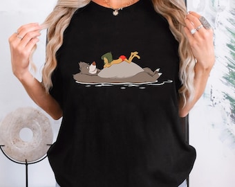 Disney The Jungle Book Mowgli and Baloo T-Shirt, The Jungle Book Shirt, Disneyland Trip Family Matching Outfits, Magic Kingdom Shirt