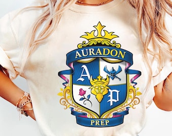 Camiseta con el escudo de Auradon de Descendientes de Disney, camiseta de la película Descendientes, conjuntos familiares para el viaje a Disneyland, camiseta del Reino Mágico